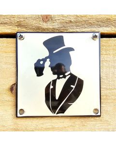 Toalettskylt Snygg gentleman