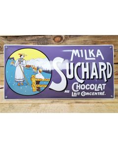 Milka Suchard au Lait emalj reklam tecken