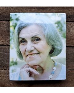 Emaljfoto för ett minnesmärke