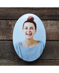 foto på emaljskylt för gravmonument