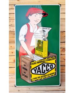 emaljskylt Yacco Huile