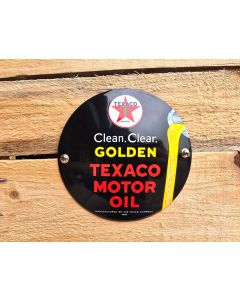 Golden Texaco motor oil skylt