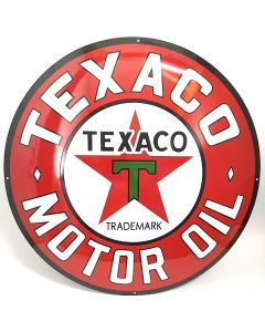 Texaco motorolja stor emalj