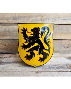 Vlaanderen sköld emalj