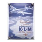 KLM Transatlantic nostalgisk emalj