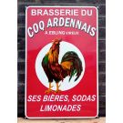 emaljskylt Brasserie Du Coq Ardennais