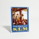 KLM vinter nostalgisk emalj