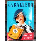 Emalj reklamskylt Caballero cigaretter
