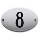 Basisk husnummer oval