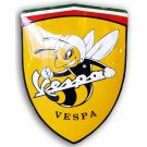 Vespa sköld Utskuren
