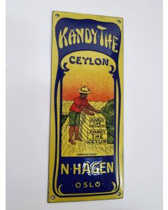 Kandy the Ceylon emalj dörrpost