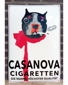 Emalj Casanova Cigaretten vit