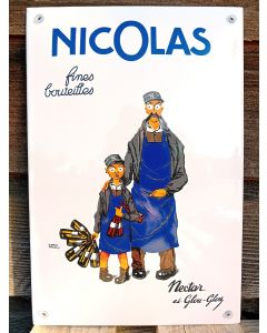 Emaljkant Nicolas Netar och Glou-Glou