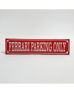 Ferrari Parking Only Rött