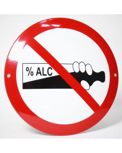 Alkoholförbud emalj