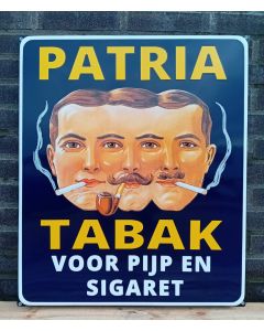 emaljskylt PATRIA TOBACCO - För pipa och cigarett