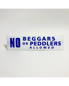 "No beggars..."