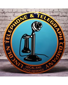 Emalj väggreklam Telephone