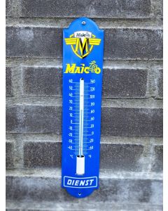 Thermometer Maico Dienst 6,5x30cm Emaille