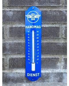 Thermometer Hanomag Dienst 6,5x30cm Emaille