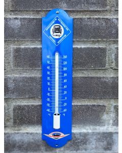 Thermometer Wartburg Eisenacher 6,5x30cm Emaille