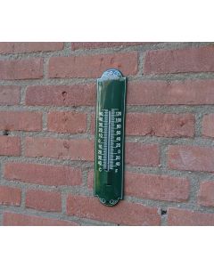 Termometer Grön/Kräm med dekoration