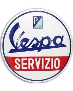 Vespa Servizio stor emalj