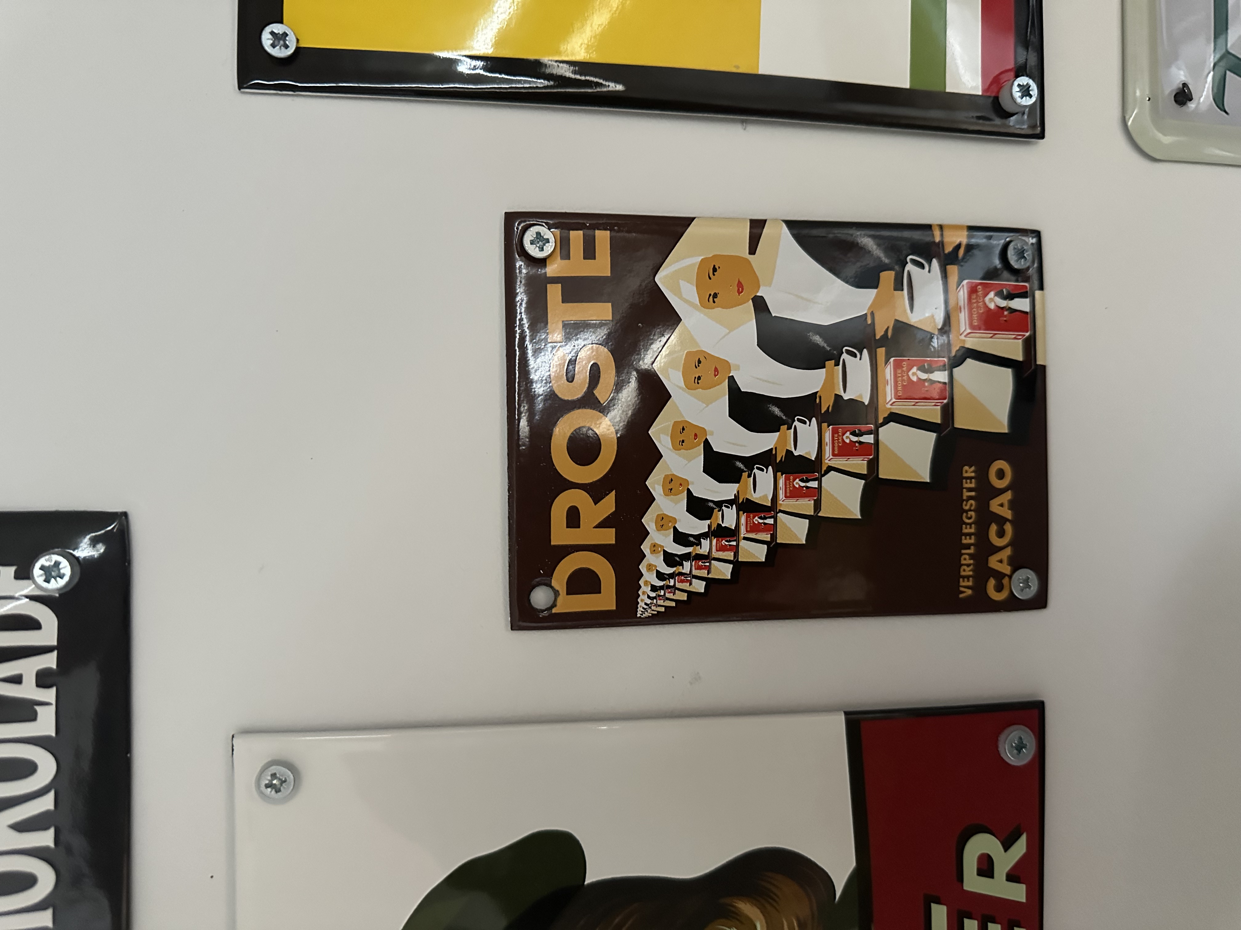 Droste cacao nostalgisk emalj