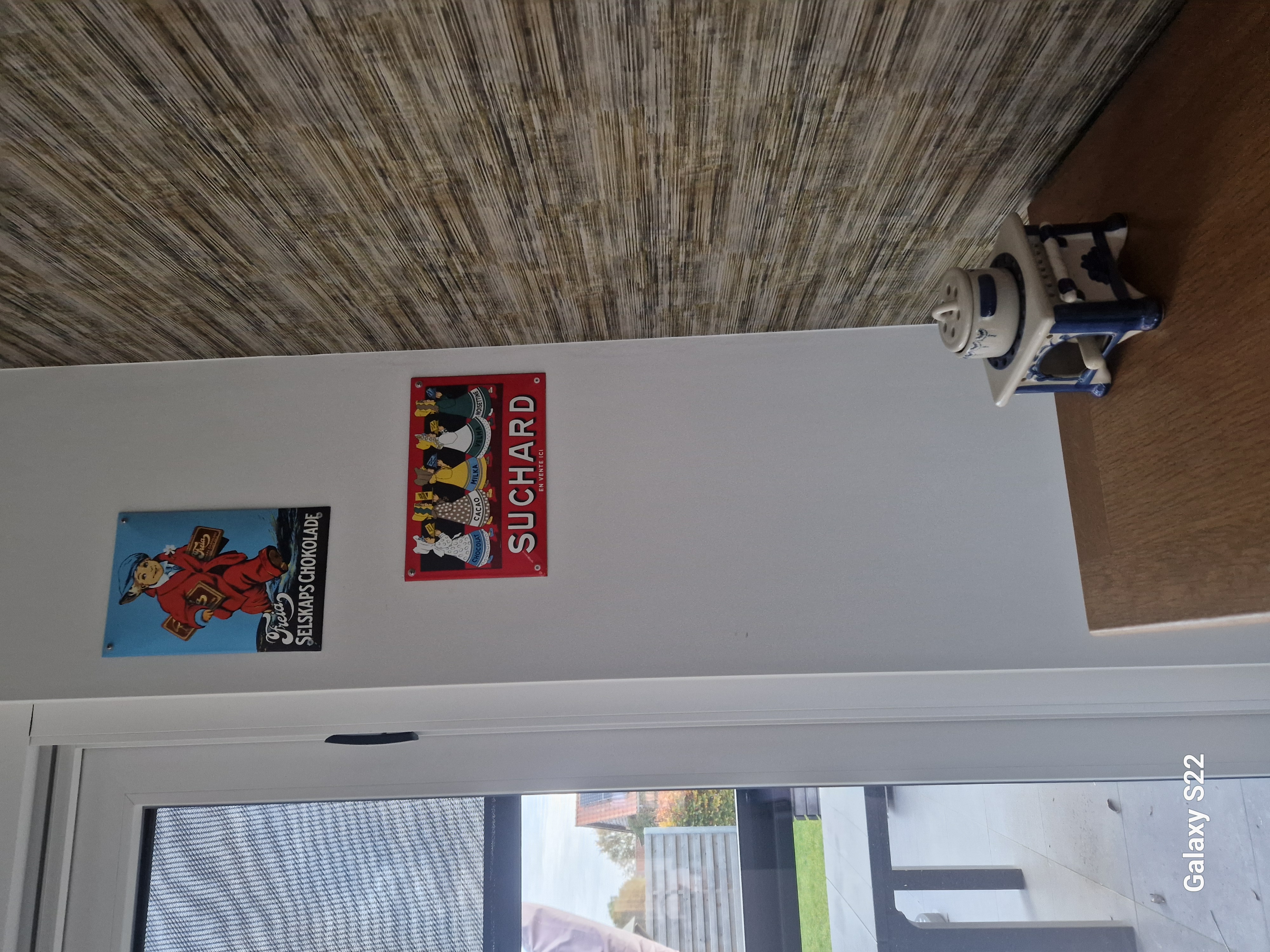 Emaljskylt Freia Selskaps chokolade